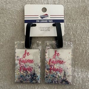 American Tourister “Je T’aime Paris” Glitter Liggage Tags